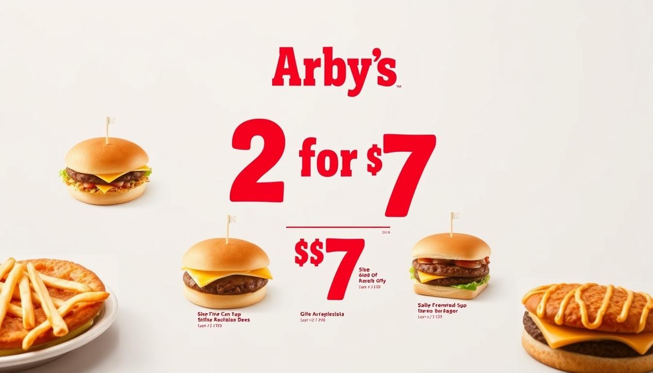 arby's 2 for $7 menu with prices