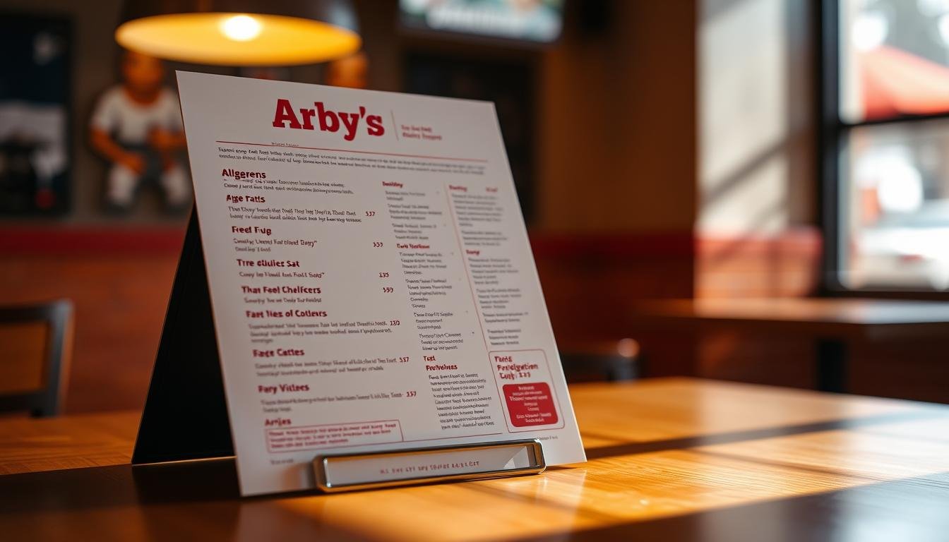arby's allergen menu