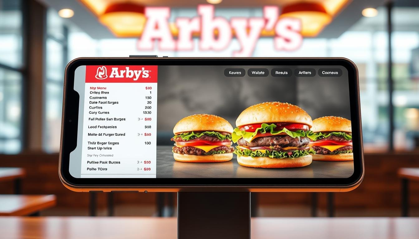 arby's burger menu