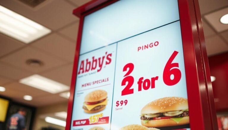 arby's menu specials 2 for $6