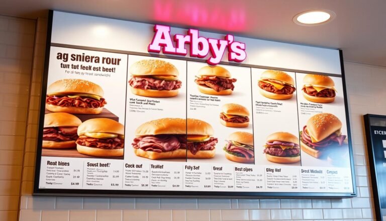 arby's roast beef menu