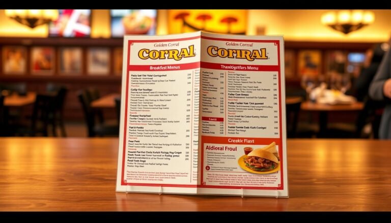 golden corral breakfast menu with prices