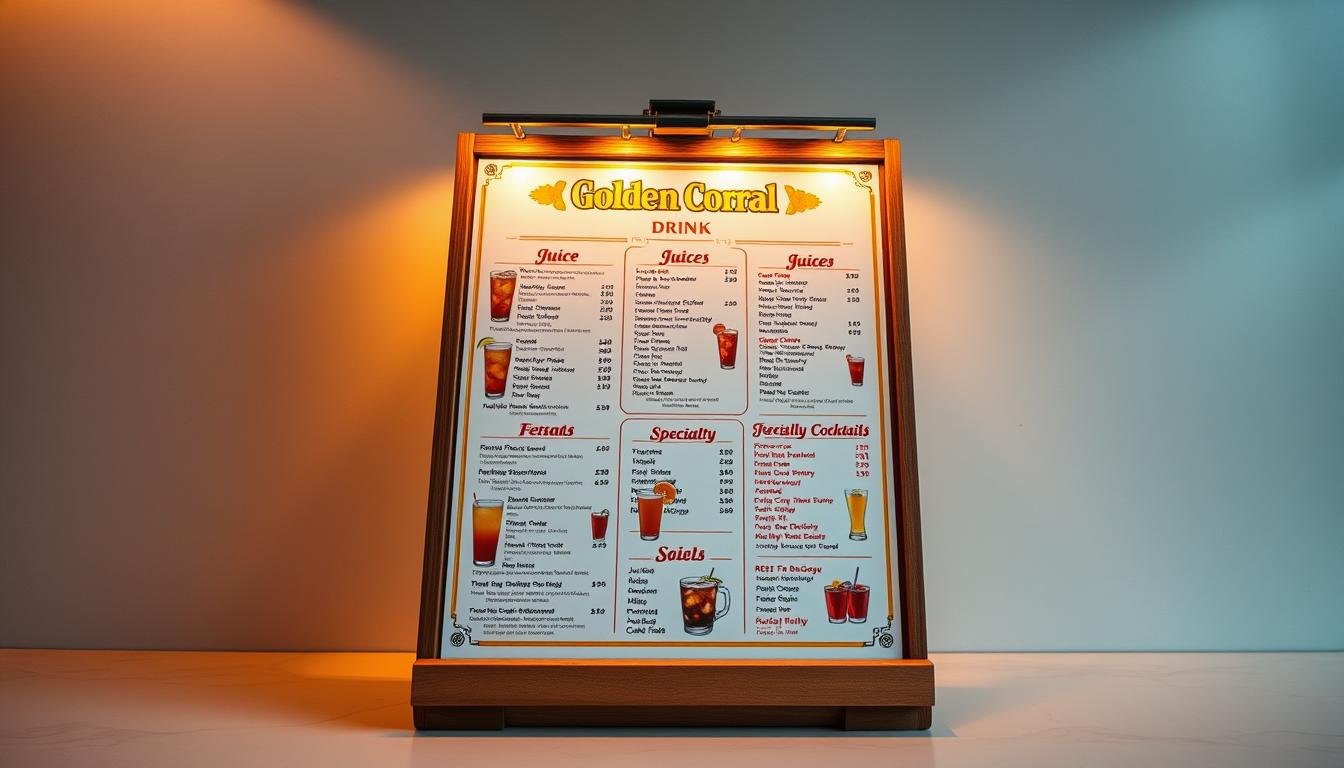 golden corral drink menu