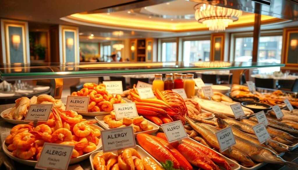 golden corral seafood allergens